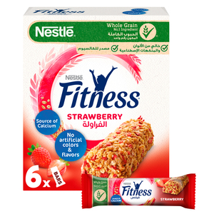 Nestle Fitness Strawberry Cereal Bar 6 x 23.5 g