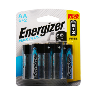 Energizer Max Plus AA Alkaline Battery 6+2