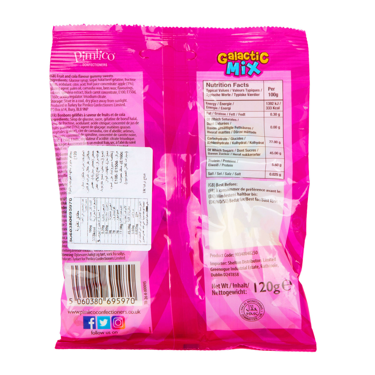 Pi mlico Fruit & Cola Galactic Mix 120 g