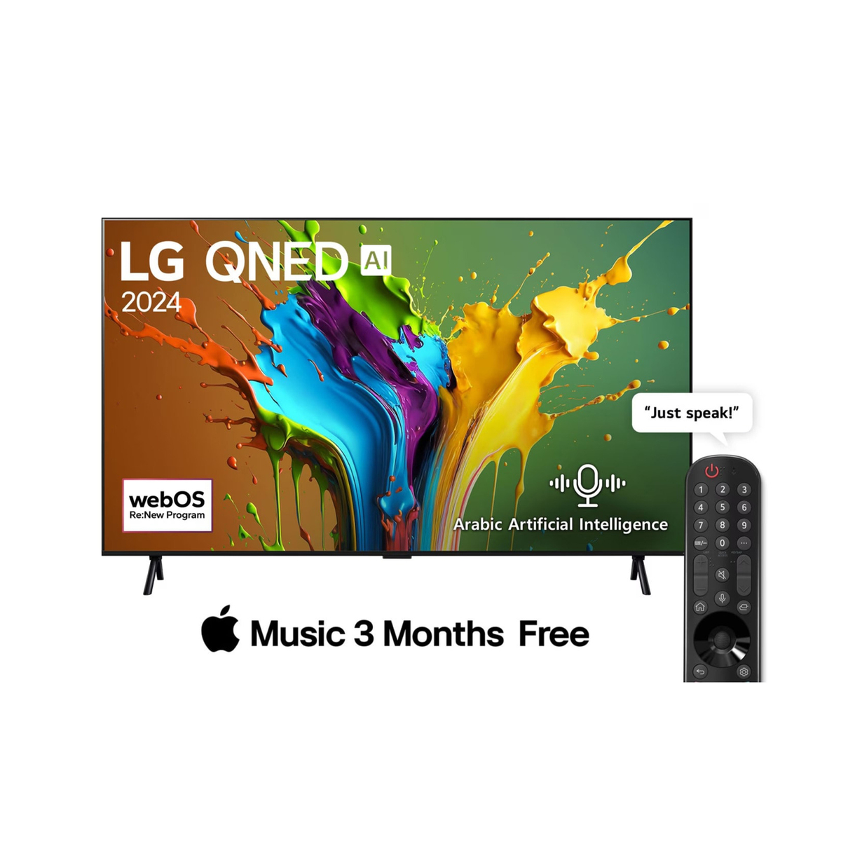 LG 98 inches 4K Smart QNED TV, Black, 98QNED89T6A