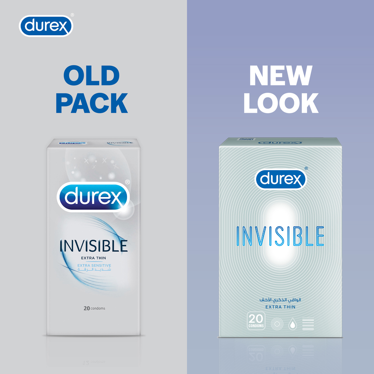 Durex Invisible Extra Thin Condom 20pcs