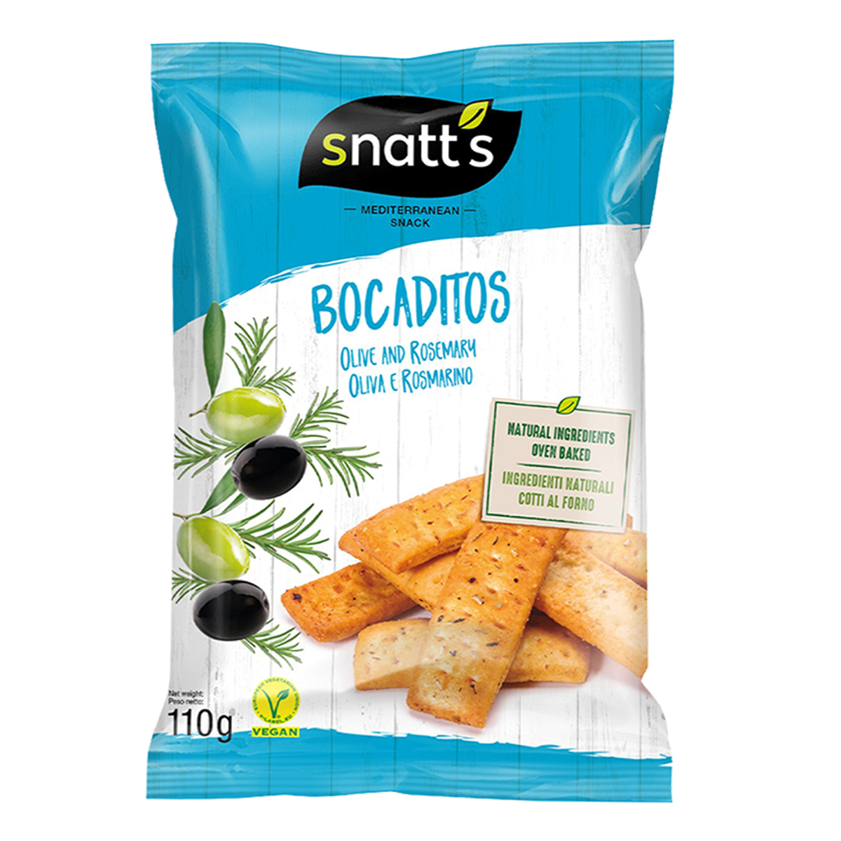 Snatt's Olive And Rosemary Bocaditos 110 g