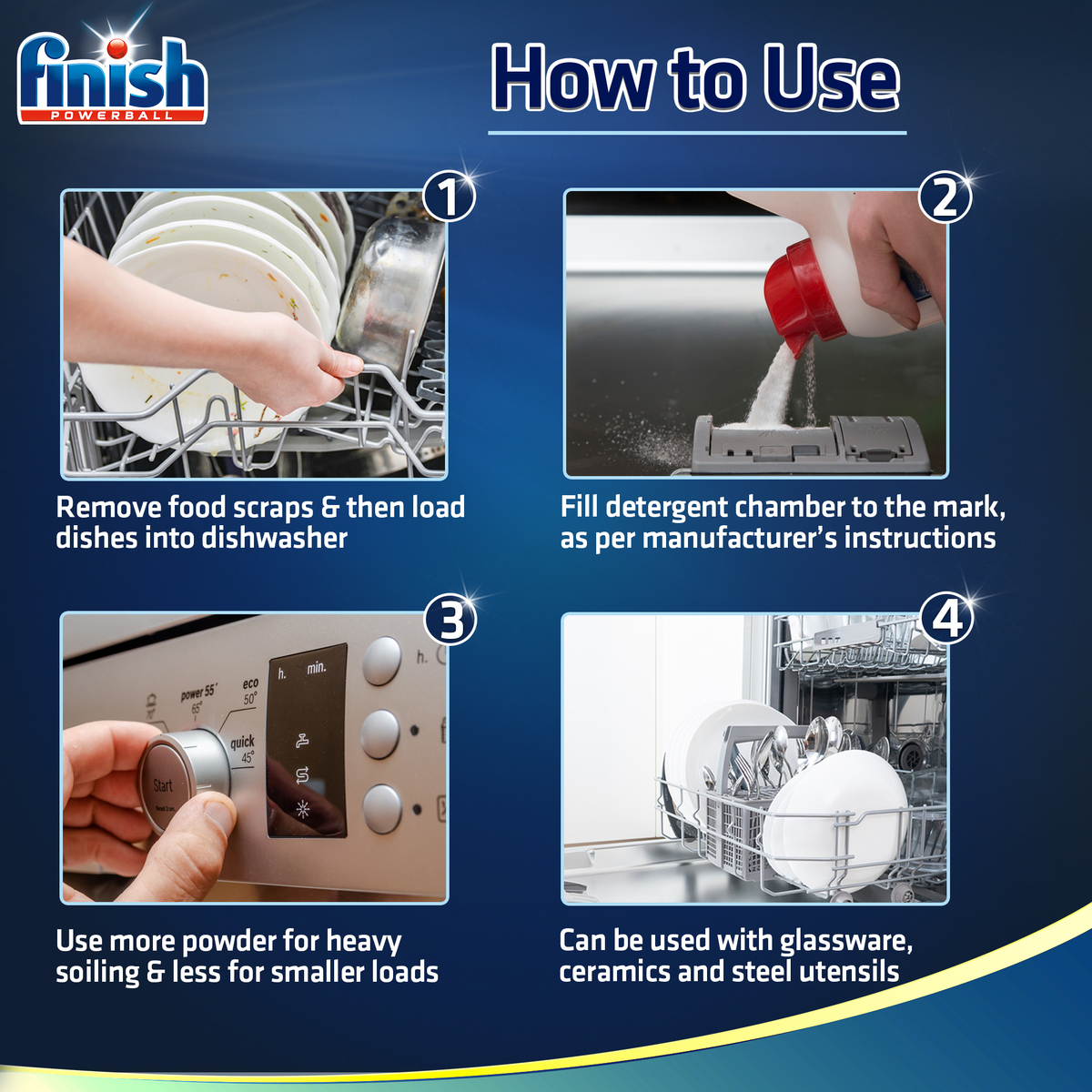 Finish Classic Dishwasher Powder Regular 1 kg