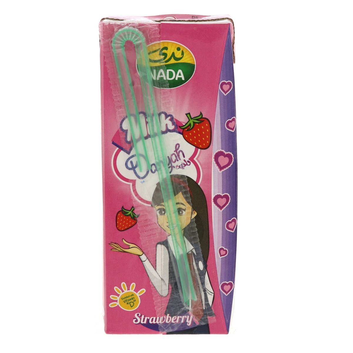 Nada Strawberry Flavoured UHT Milk 6 x 185 ml