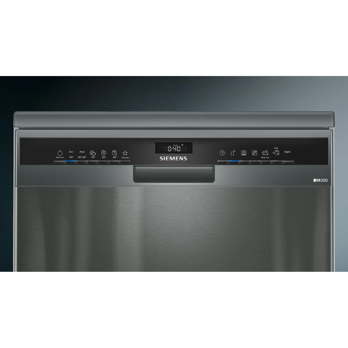 Siemens iQ300 Free-Standing Dishwasher, 60 cm, 6 Washing Programs, Black Inox, SN23HC65MM