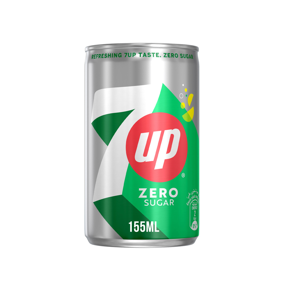 7Up Zero Zesty Lemon & Lime Flavor Zero Sugar Can 155 ml