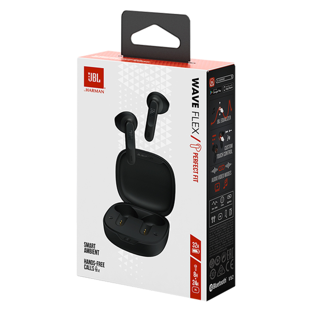 JBL Wave Flex True Wireless Earbud, Black, JBLWFLEXBLK