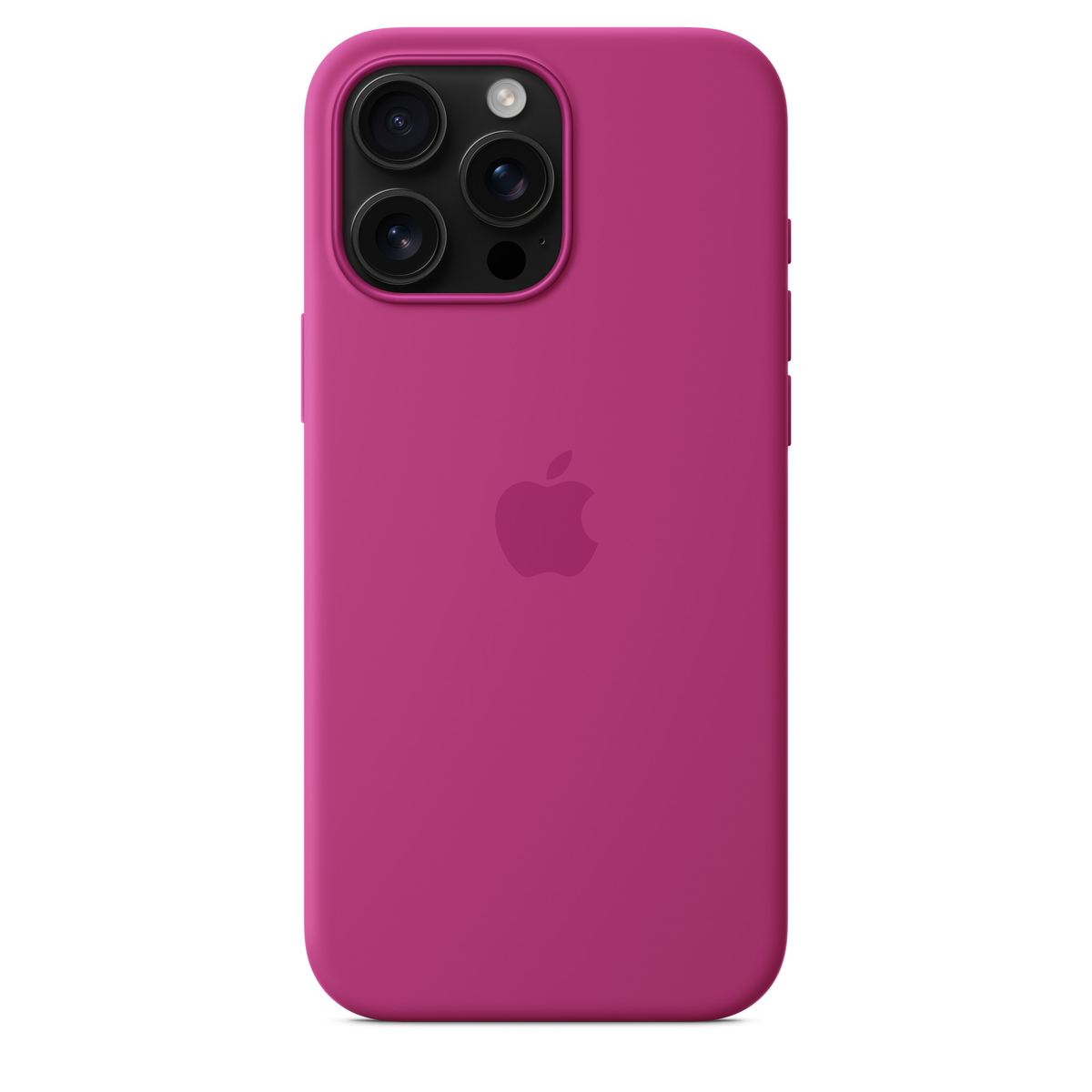 Apple iPhone 16 Pro Max Silicone Case with MagSafe, Fuchsia, MYYX3ZM/A