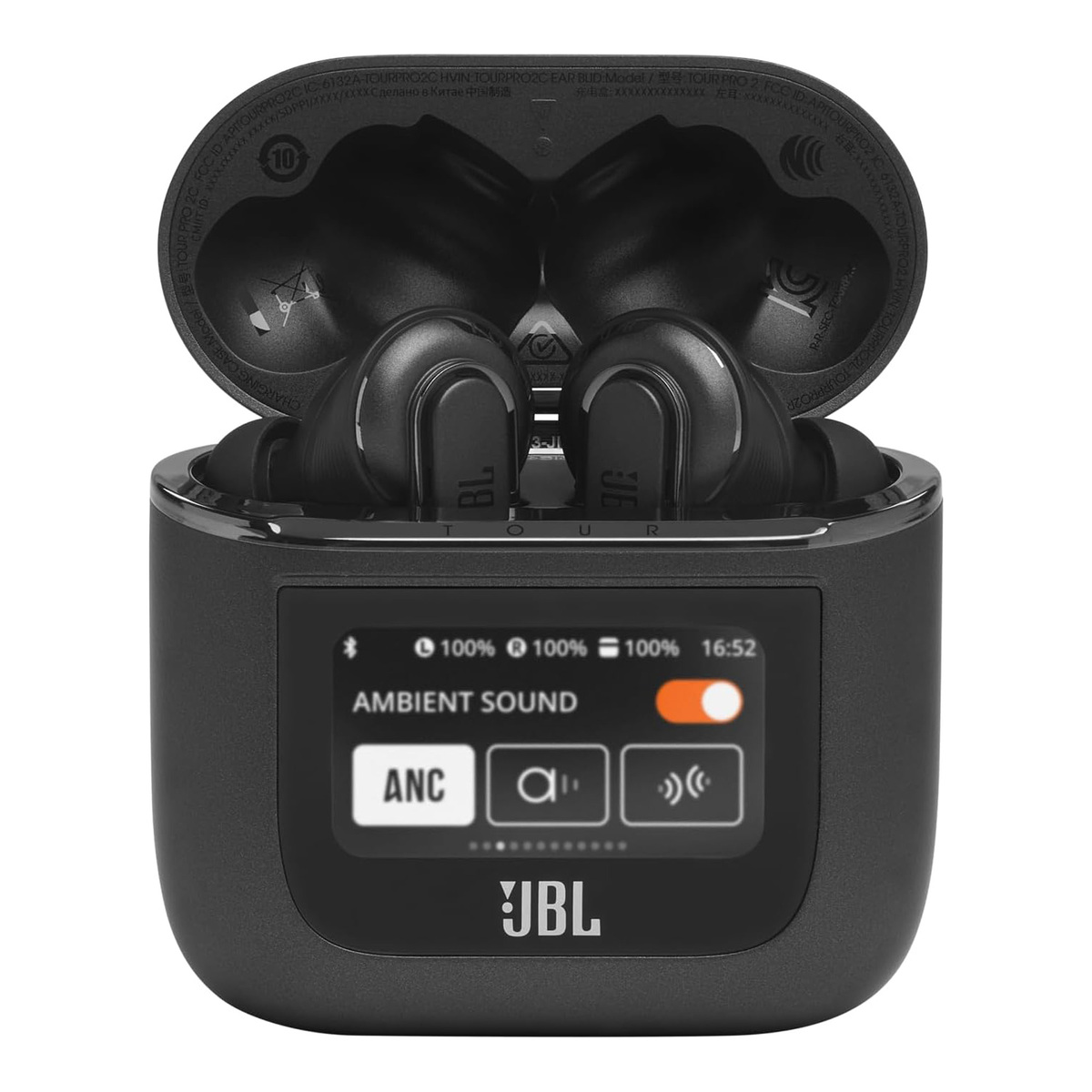 JBL Tour Pro 2 Wireless Earbud, Black, JBLTOURPRO2BLK