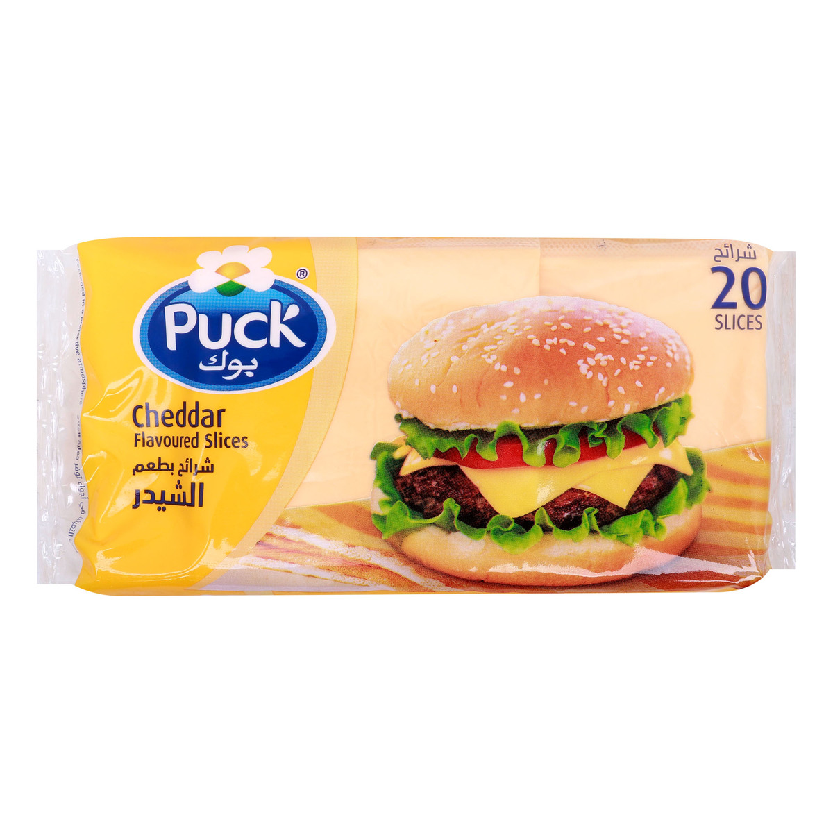 Puck Cheese Slices Cheddar 400 g