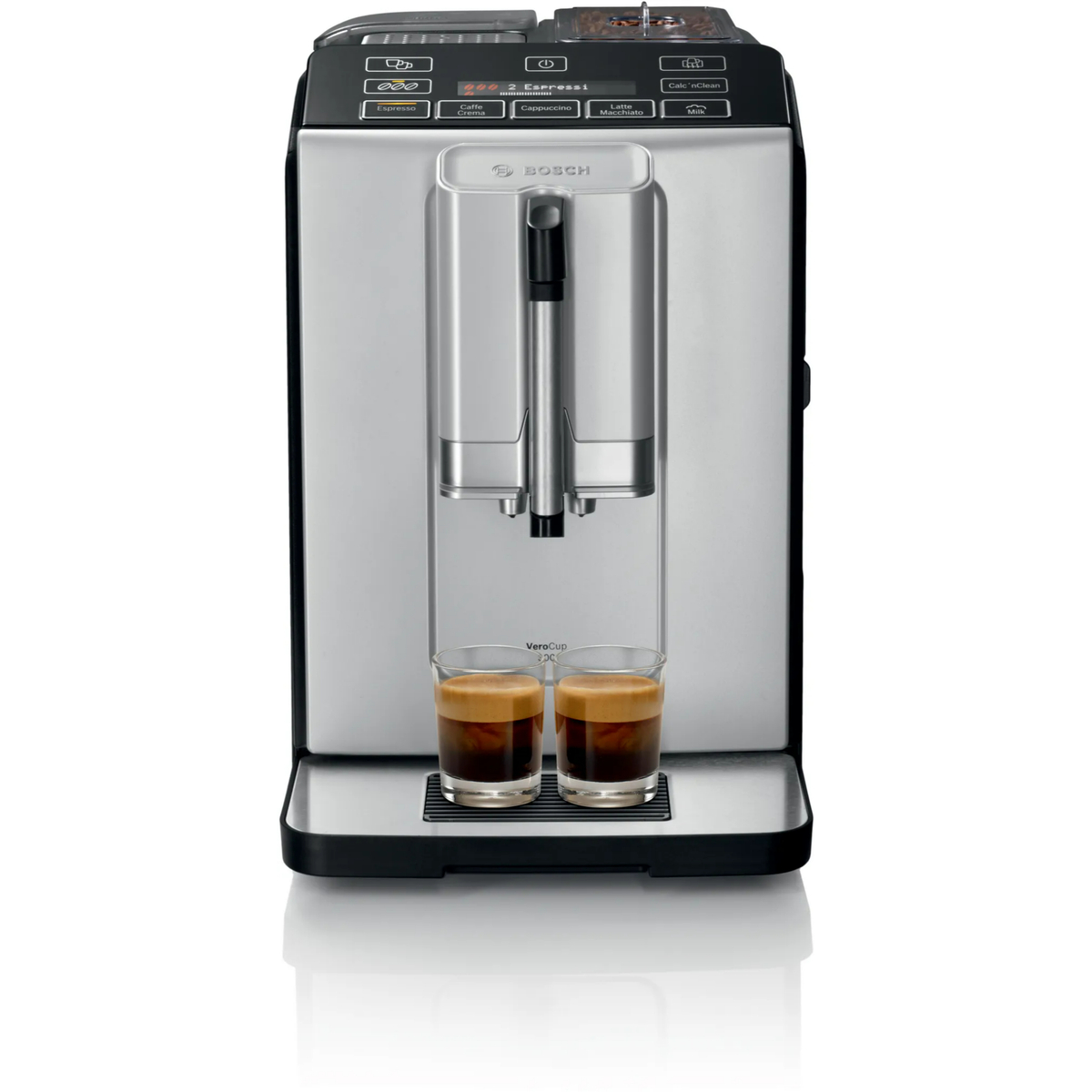 Bosch Fully Automatic Coffee Machine VeroCup 300, Silver/Black, TIS30321GB