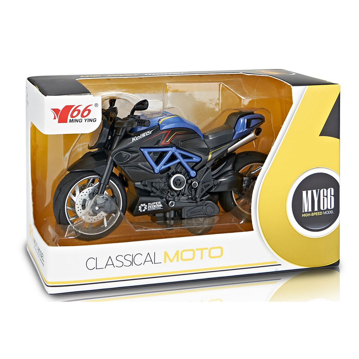 Skid Fusion Die Cast Motor Bike 1:12 MY66 Assorted