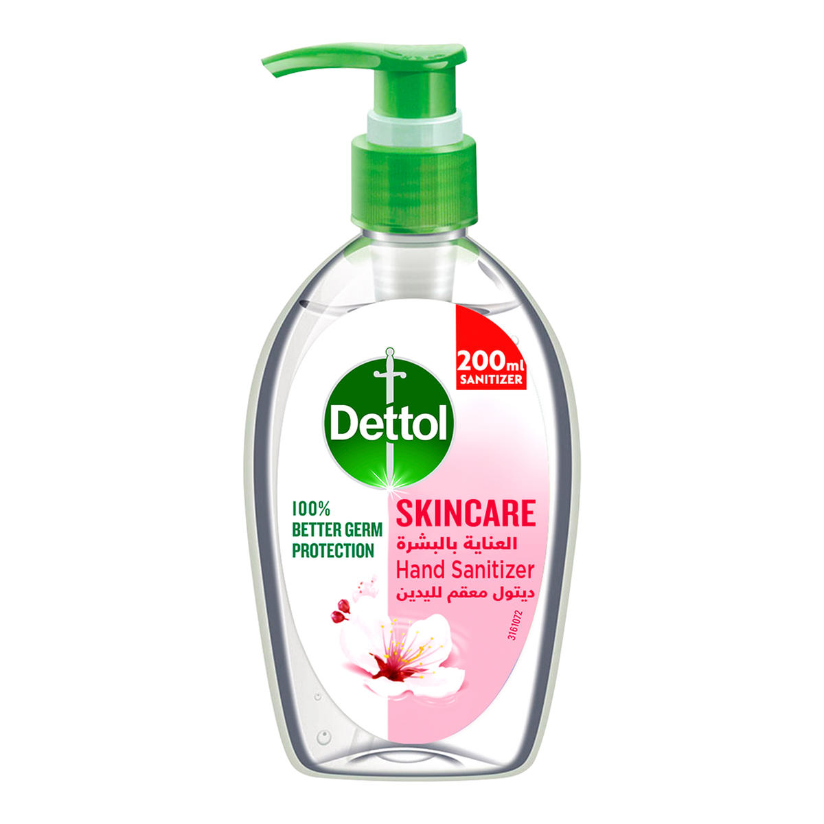 Dettol Skincare Hand Sanitizer for 100% Better Germ Protection & Personal Hygiene 200 ml