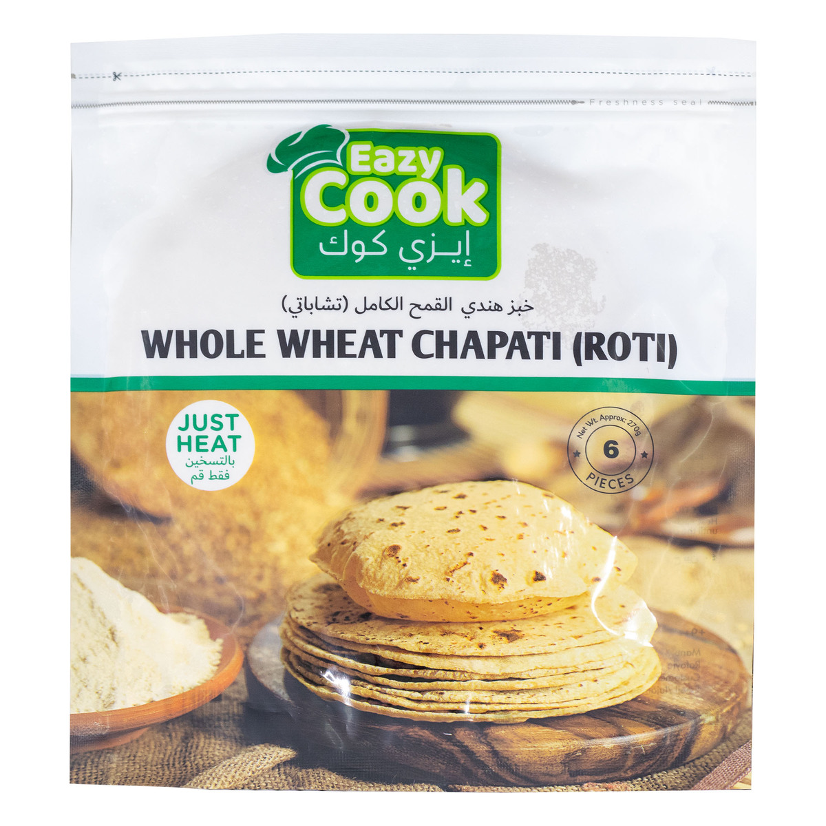 Eazy Cook Whole Wheat Chapati 6 pcs