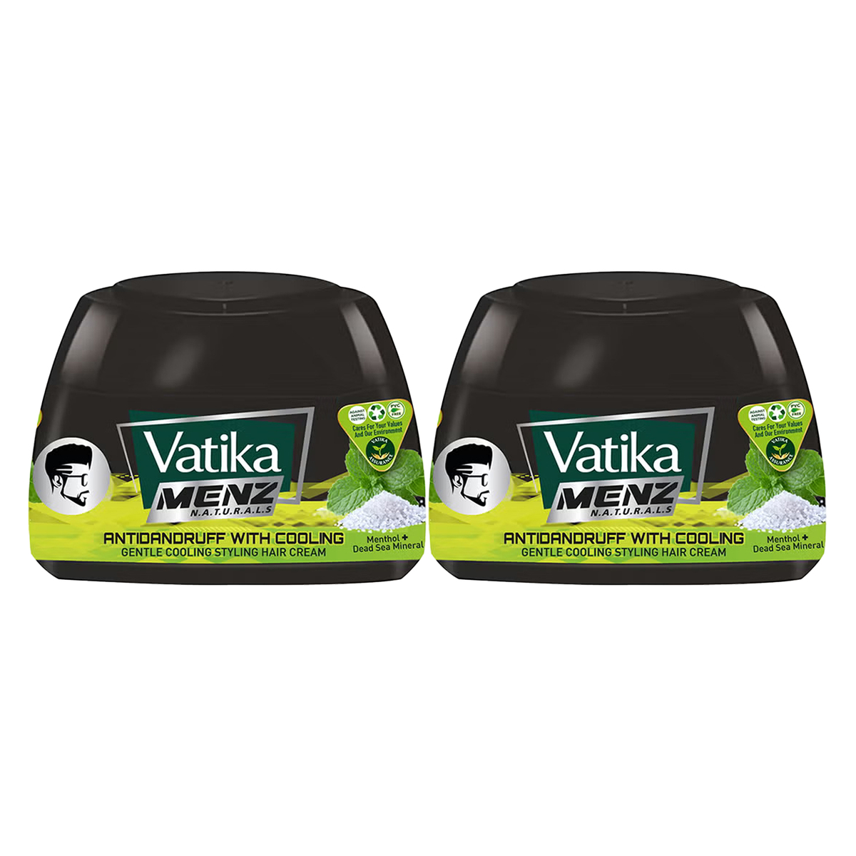 Vatika Menz Anti-Dandruff with Cooling Styling Hair Cream 2 x 140 ml