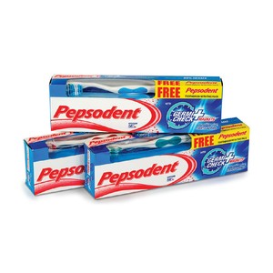 Pepsodent Toothpaste Germi Check 3 x 150 g + Toothbrush