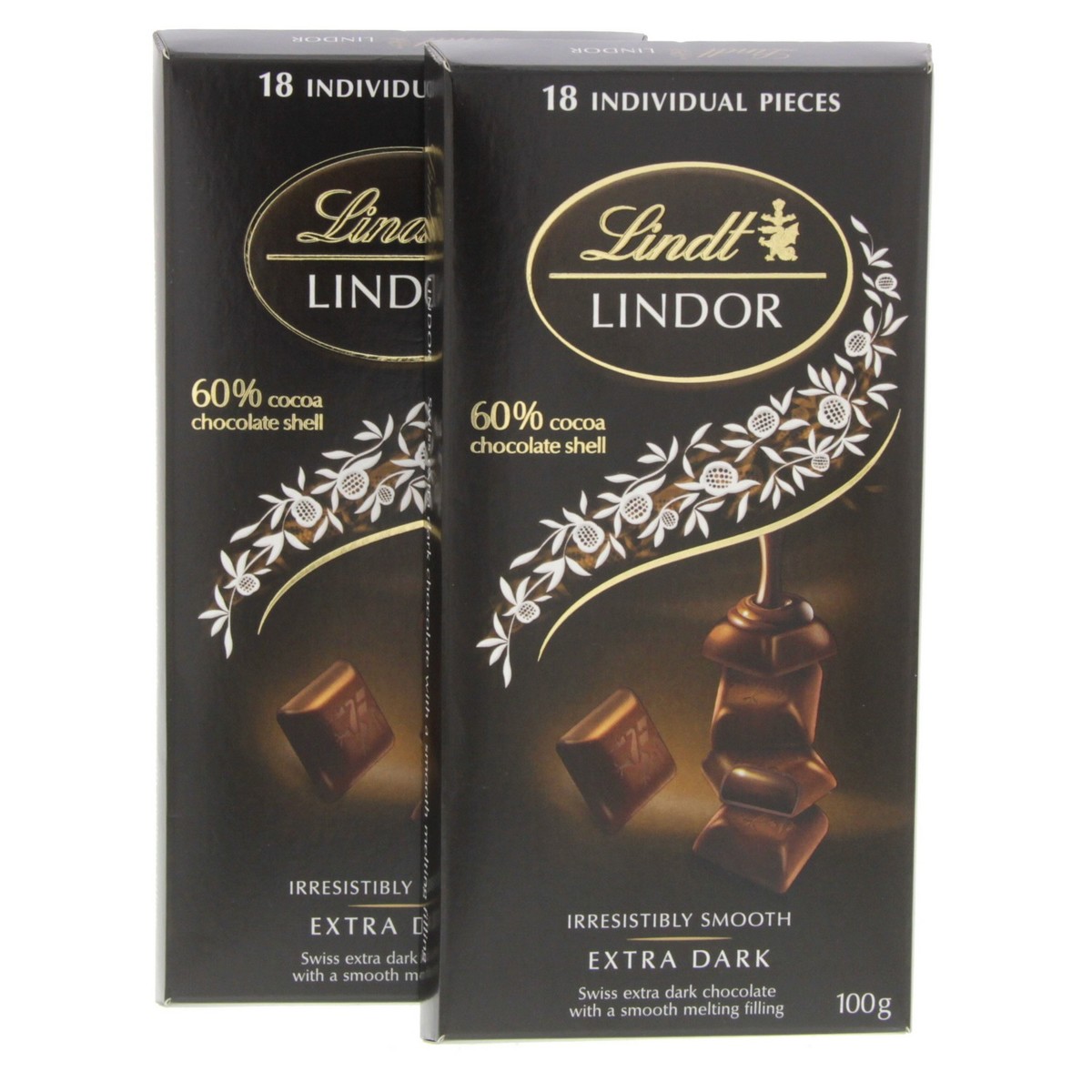 Lindt Lindor Extra Dark Chocolate 100g X 2pcs Price In Uae Lulu Uae Supermarket Kanbkam 2430