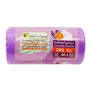 Enviro Care Garbage Bag Lavender XXS 46x52cm 30pcs