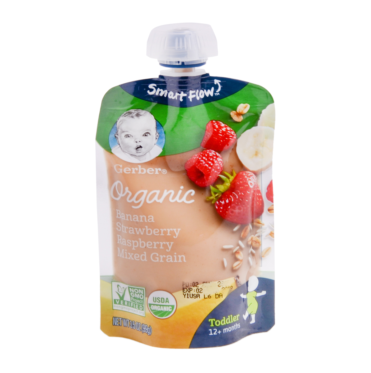 Buy Gerber Organic Baby Food Fruits Grain 99g Online Lulu Hypermarket Qatar