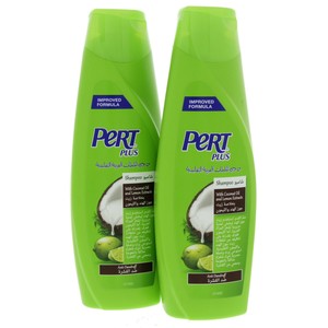 Pert Anti Dandruff Shampoo Coconut & Lemon 2 x 400 ml