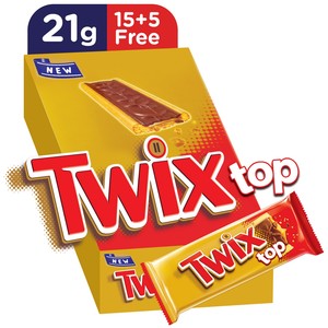 Twix Top Chocolate Biscuit Value Pack 20 x 21 g