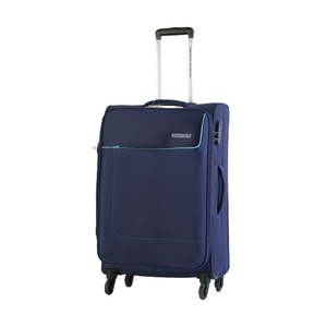 American Tourister Jamaica 4 Wheel Soft Trolley, 55 cm, Navy Blue