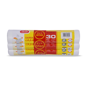 LuLu White Garbage Bags 5 Gallons 46cm x 52cm 3 x 30pcs