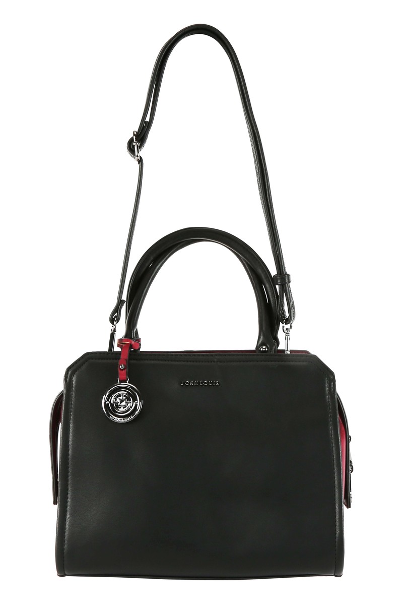 John Louis Women's Hand Bag 550153 Black Online at Best Price | Ladies ...