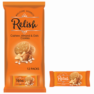 Relish Cashew Almonds & Oats Cookies 12 x 42 g