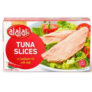 Al Alali Tuna Slices In Sunflower Oil With Chili 100 g