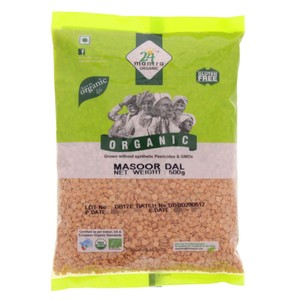 24 Mantra Organic Masoor Dal 500 g