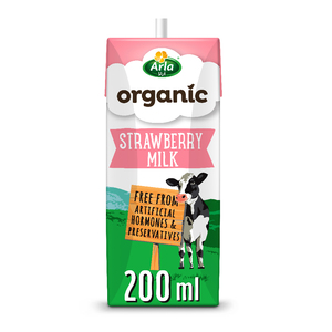 Arla Organic Milk Strawberry Flavor 200 ml