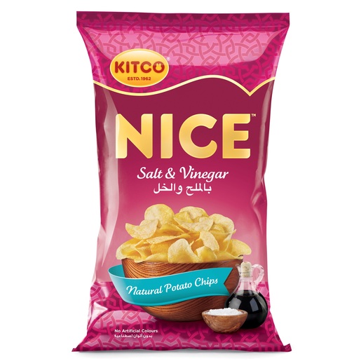 Buy Kitco Nice Potato Chips Salt &Vinegar 30g Online - Lulu Hypermarket Kuwait