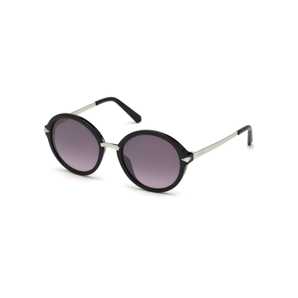 Swarovski Women Sunglass SK0153 Round Black | Sunglass Female | Lulu Qatar