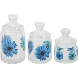 Luminarc Glass Canister Set 3pcs Assorted