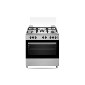 Candy Gas Cooking Range, 90 cm, 5 Gas Burner, Gas Oven, Gas grill, Full safety, 3 Cast iron grids, 106L, Made in Turkey, Inox, CGG95BXLPG