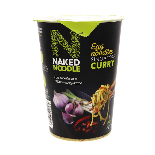 Buy Naked Egg Noodles Singapore Curry 78g Online - Lulu Hypermarket Qatar
