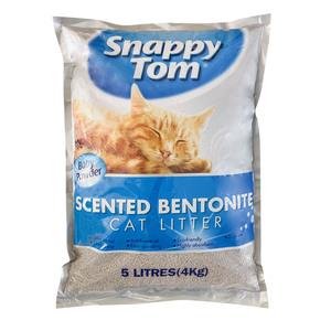 Snappy Tom Cat Litter Baby Powder Scented Bentonite 4 kg