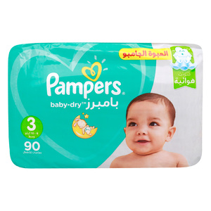 Pampers Active Baby-Dry Diaper Size 3 6-10 kg 90pcs