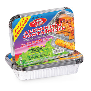 Home Mate Aluminium Containers 8389 2 x 10pcs