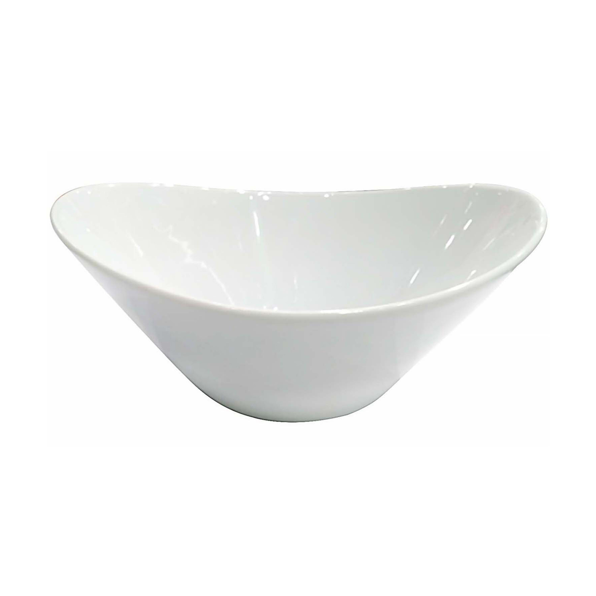 Home Ceramic Deep Bowl Oval White 20cm | Bowls | Lulu KSA