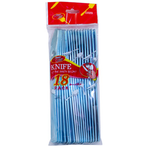 Home Mate Plastic Blue Knife 18 pcs