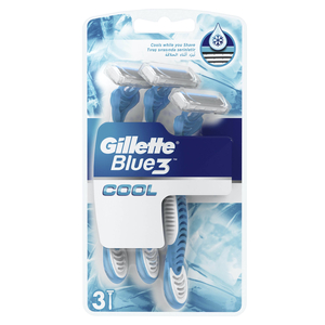 Gillette Blue 3 Cool Men's 3-Bladed Disposable Razor 3 pcs