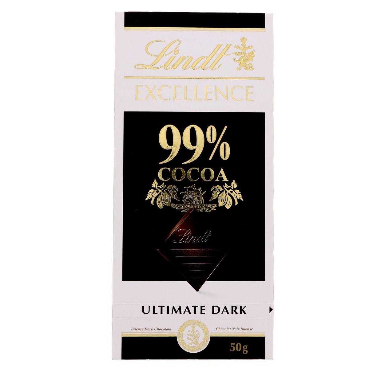 Lindt Excellence 99% Cocoa Ultimate Dark Chocolate 50 g