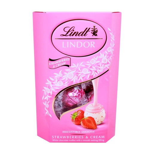 Lindt Lindor Strawberries And Cream 200g Boxed Chocolate Lulu Qatar 9110