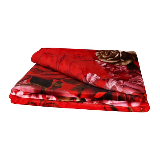 Buy Bravo Blanket Flannel 200X220cm Red Online - Lulu Hypermarket UAE