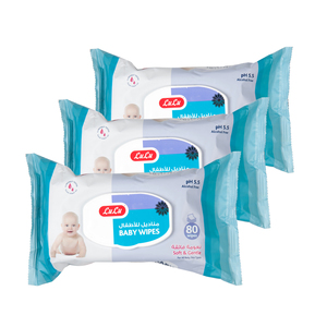 LuLu Baby Wipes 3 x 80pcs