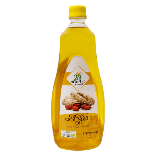 Buy 24 Mantra Organic Groundnut Oil 1Litre Online - Lulu Hypermarket ...