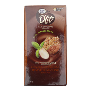 Sugar Free Dlite Dark Chocolate Quinoa & Almond 40 g