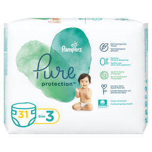 Pampers Pure Protection Diapers Size 3 6-10 kg 31 pcs